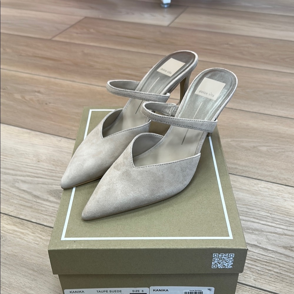 Elegant Beige Mules